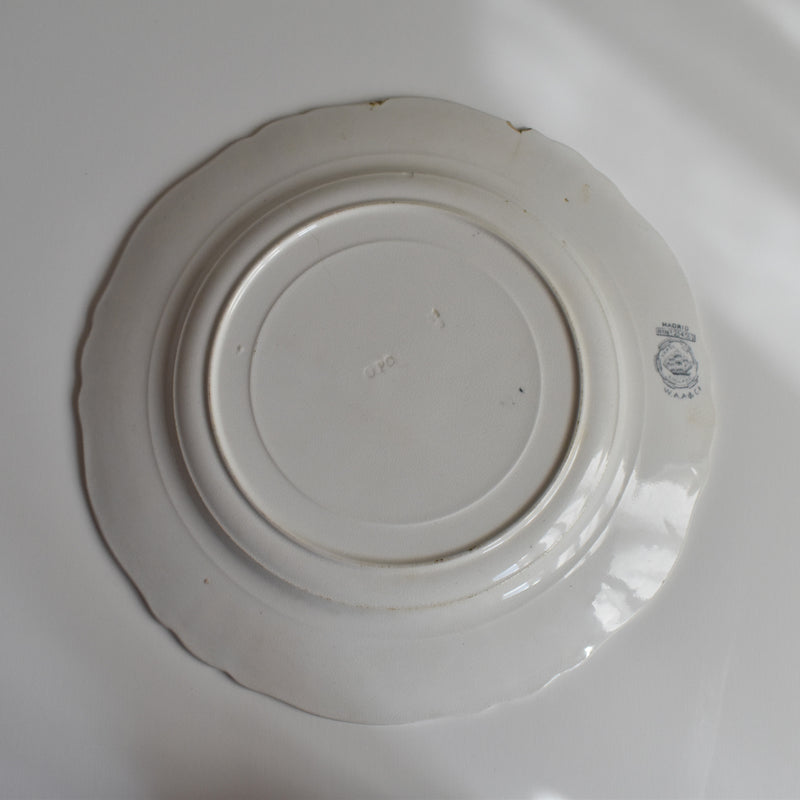Antique Plate W.A.A.&Cie Madrid J