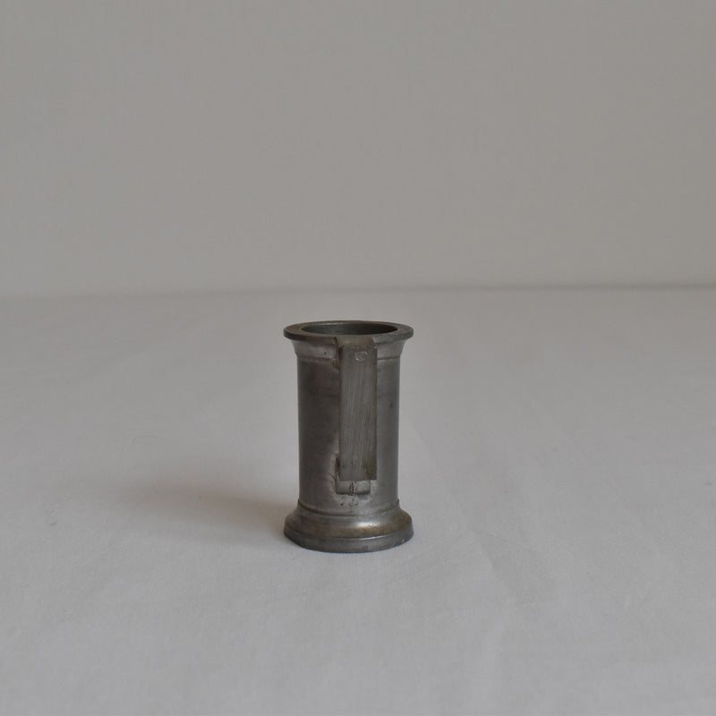 Vintage Pewter Measuring Cups JR Set of 2