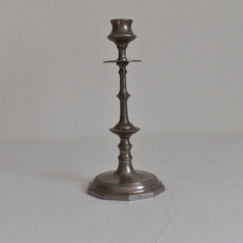 ヴィンテージ　ピューター&アイアン　キャンドルホルダー