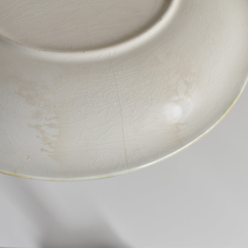 Antique Dessert Plate, Lunéville Barbotine Pensée A