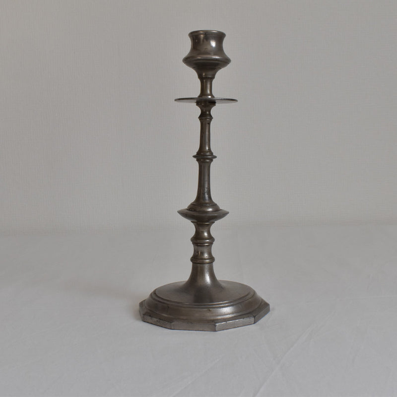 ヴィンテージ　ピューター&アイアン　キャンドルホルダー