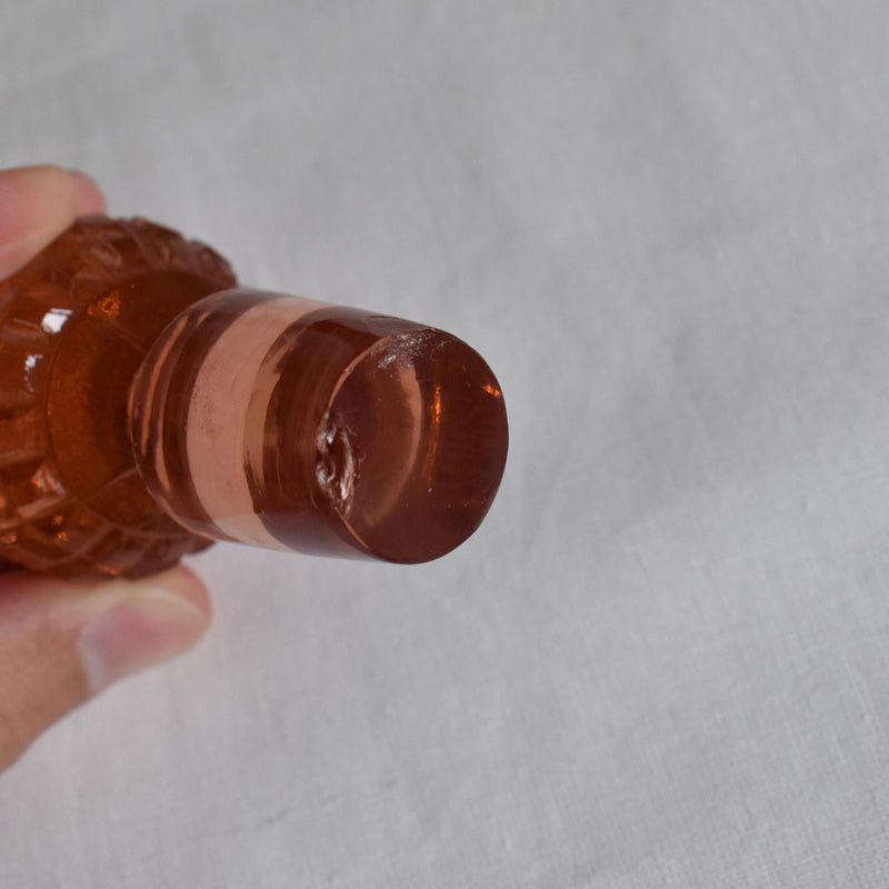 ヴィンテージピンクグラス　トワレセット