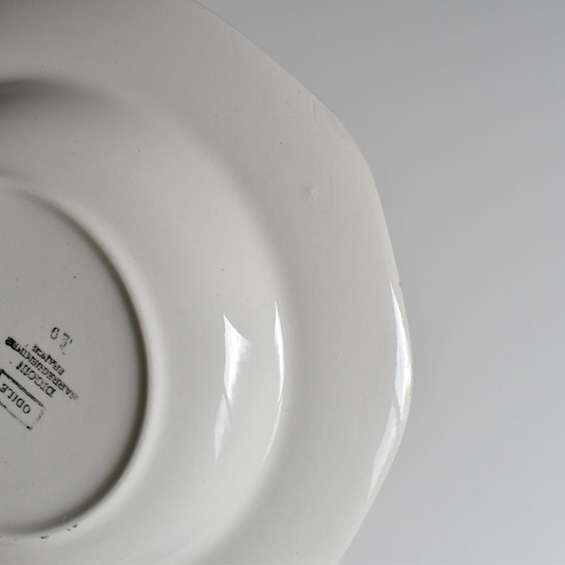 Vintage Deep Plate, Digoin & Sarreguemines, Odile A