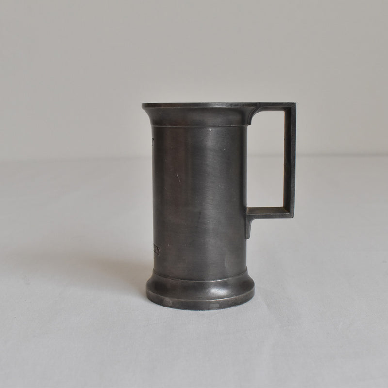 Vintage Pewter Measuring Cup, Whisky