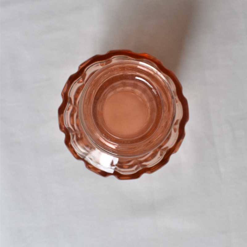 ヴィンテージピンクグラス　トワレセット