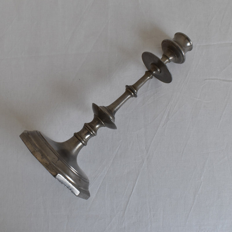 ヴィンテージ　ピューター&アイアン　キャンドルホルダー