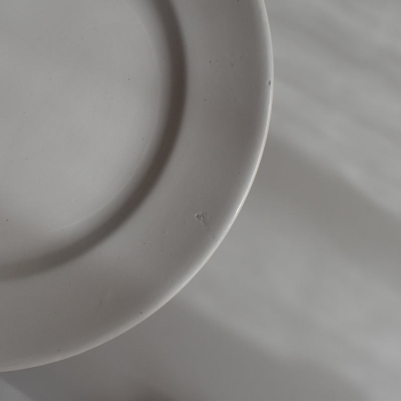 Vintage Dessert Plate, Digoin Sarreguemines, White D