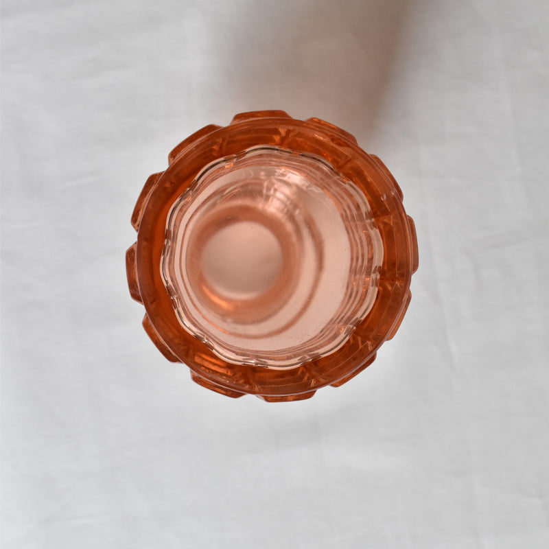 ヴィンテージピンクグラス　トワレセット