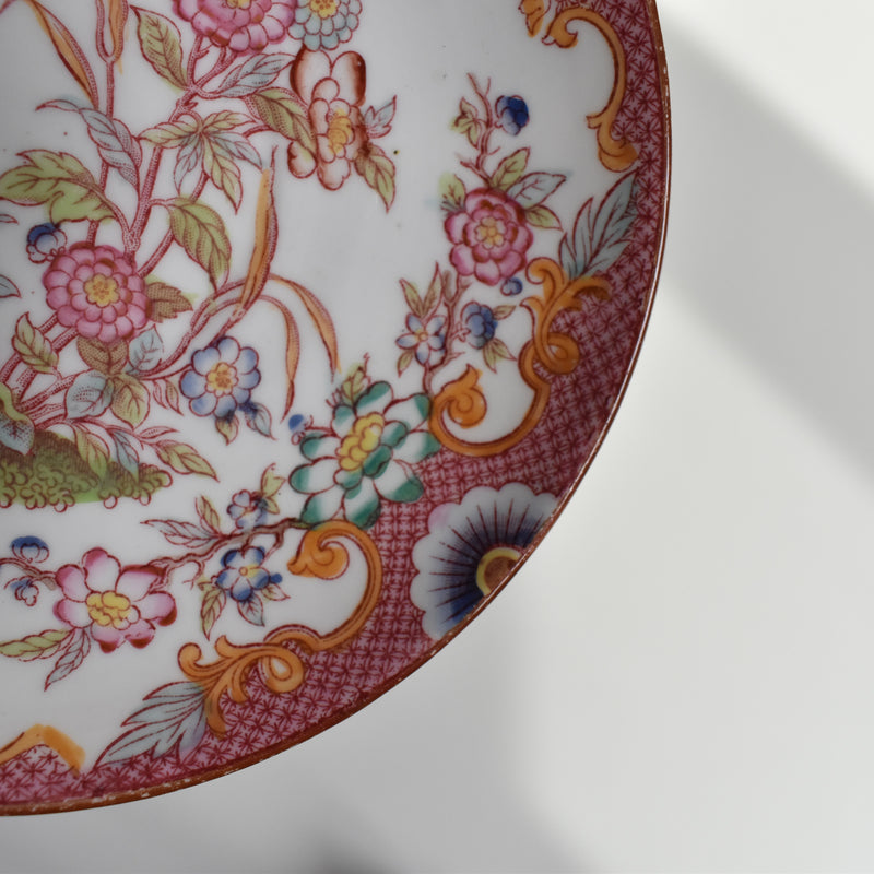 Antique teacup and saucer, Sarreguemines Minton 216 A