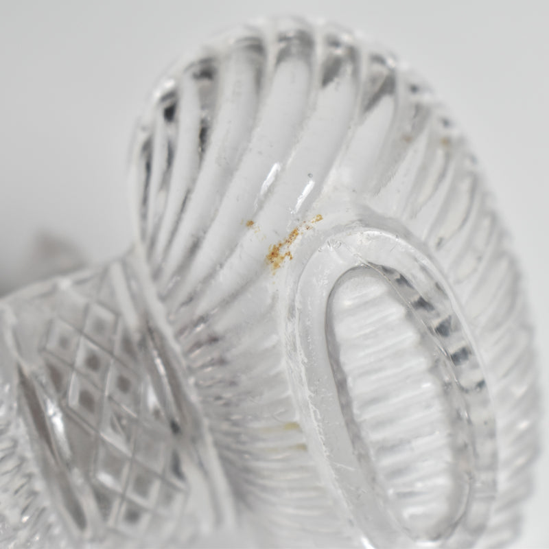 Vintage Glass Salt and Pepper Shakers, Oullins
