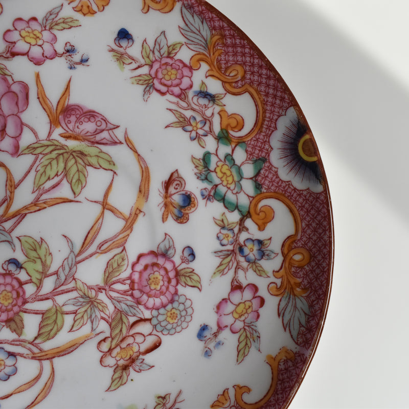 Antique teacup and saucer, Sarreguemines Minton 216 A