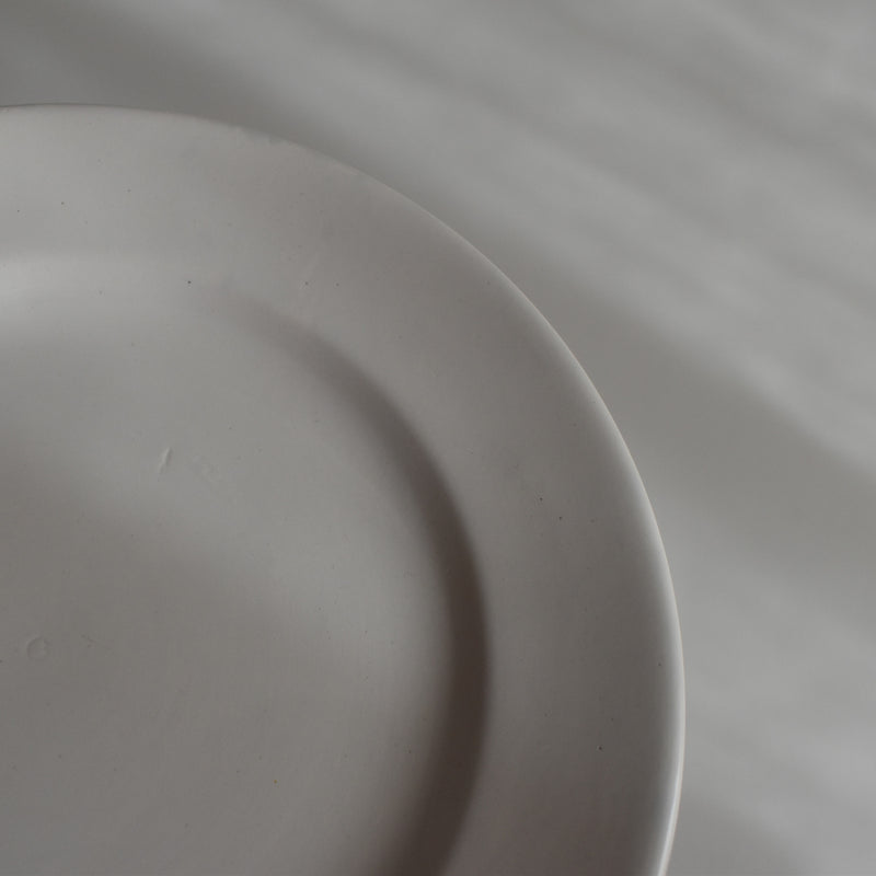 Vintage Dessert Plate, Digoin Sarreguemines, White D