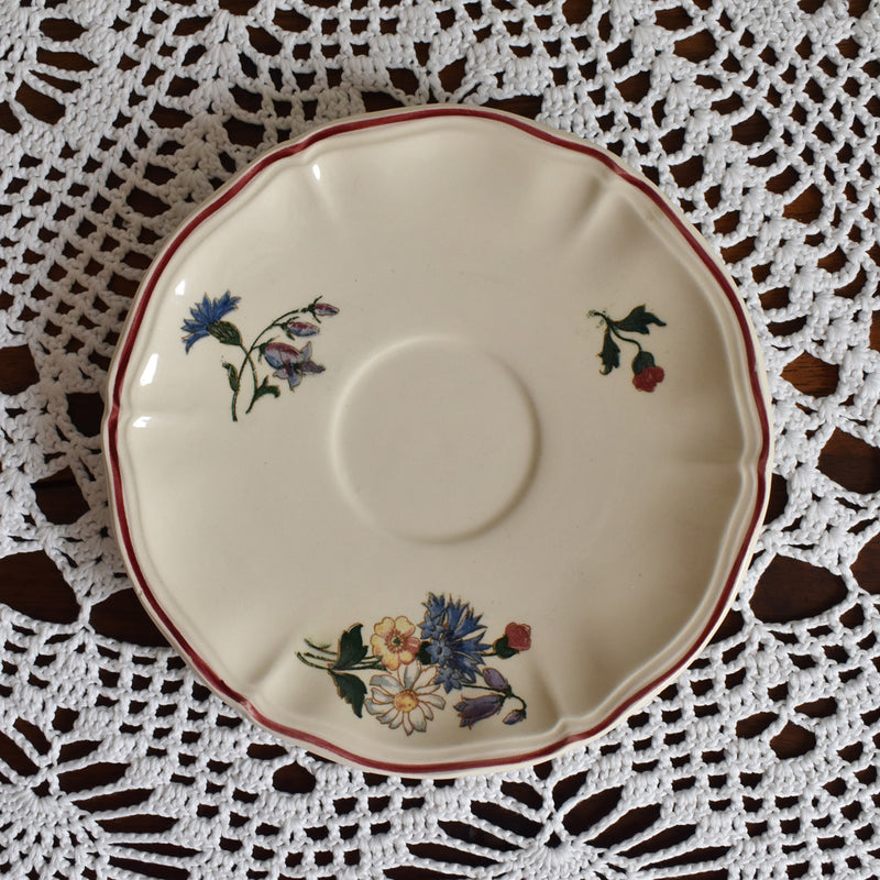 Vintage Cup & Saucer Digoin & Sarreguemines Agreste A