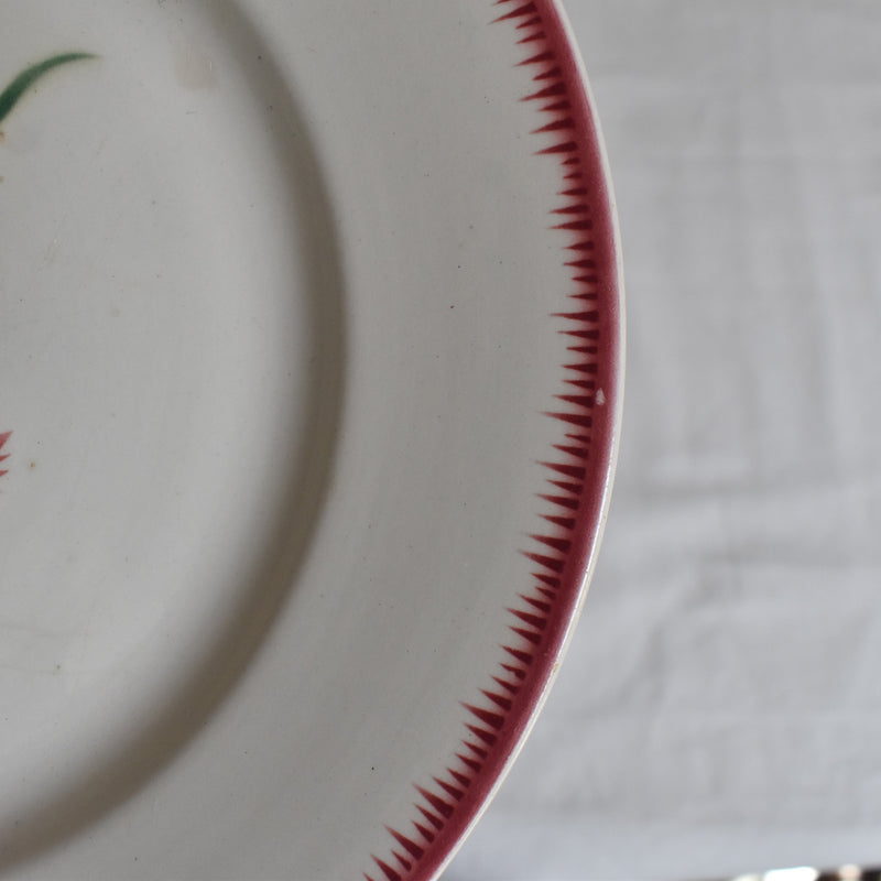 Vintage Plate Digoin & Sarreguemines Bouquet Fleuri A