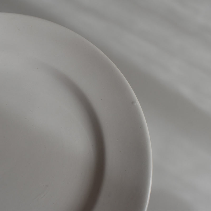 Vintage Dessert Plate, Digoin Sarreguemines, White D