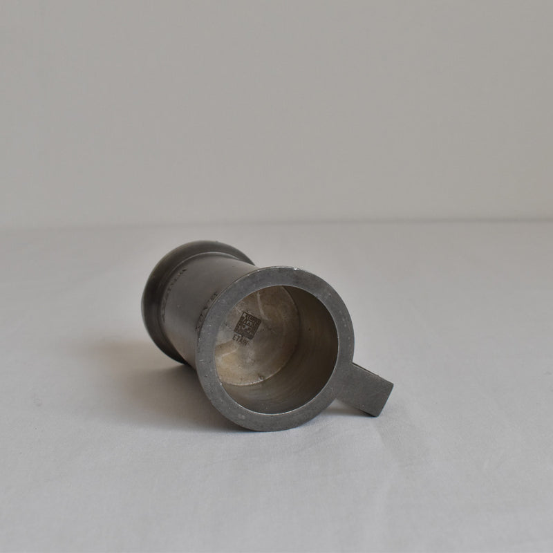 Vintage Pewter Measuring Cup, Whisky