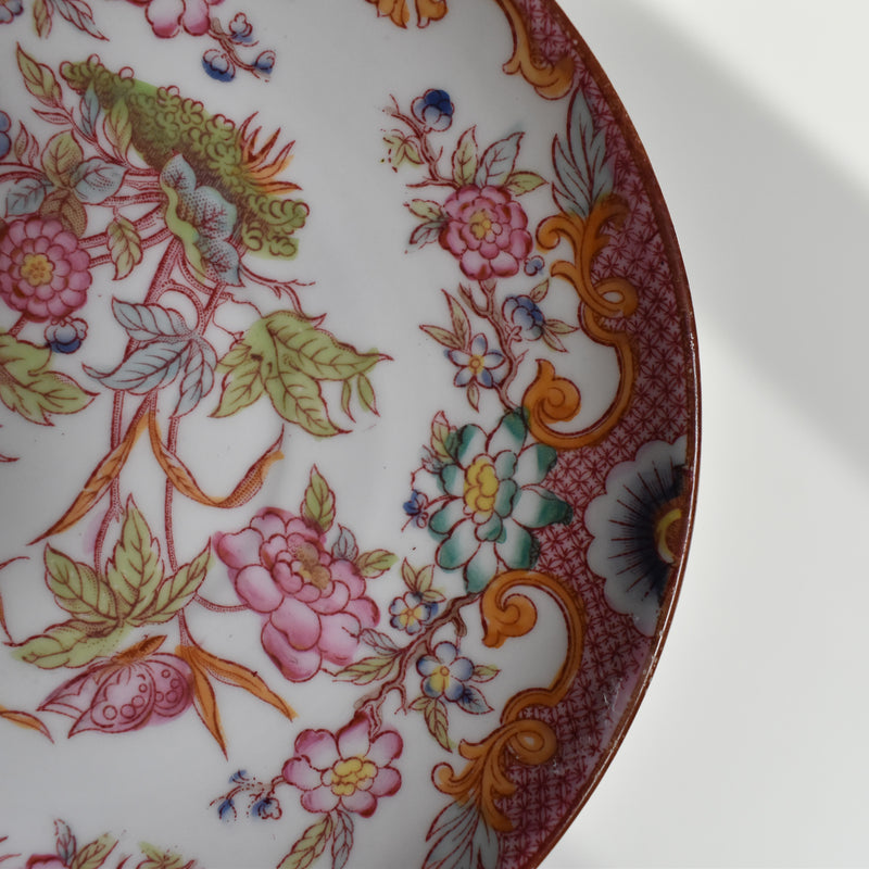 Antique teacup and saucer, Sarreguemines Minton 216 A