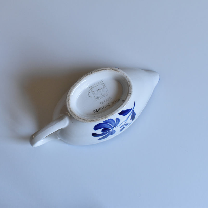 Antique Sauce Boat, Sarreguemines Thebes