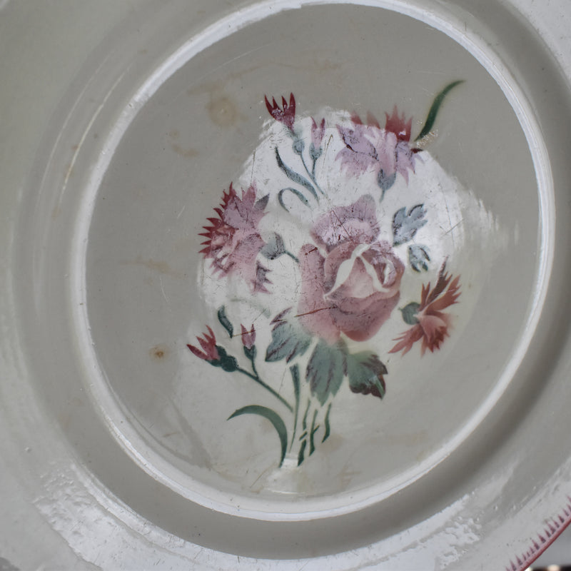 Vintage Plate Digoin & Sarreguemines Bouquet Fleuri A