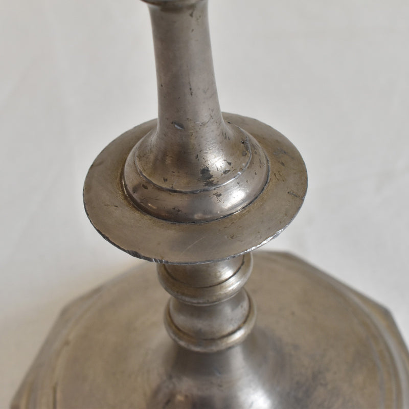 ヴィンテージ　ピューター&アイアン　キャンドルホルダー