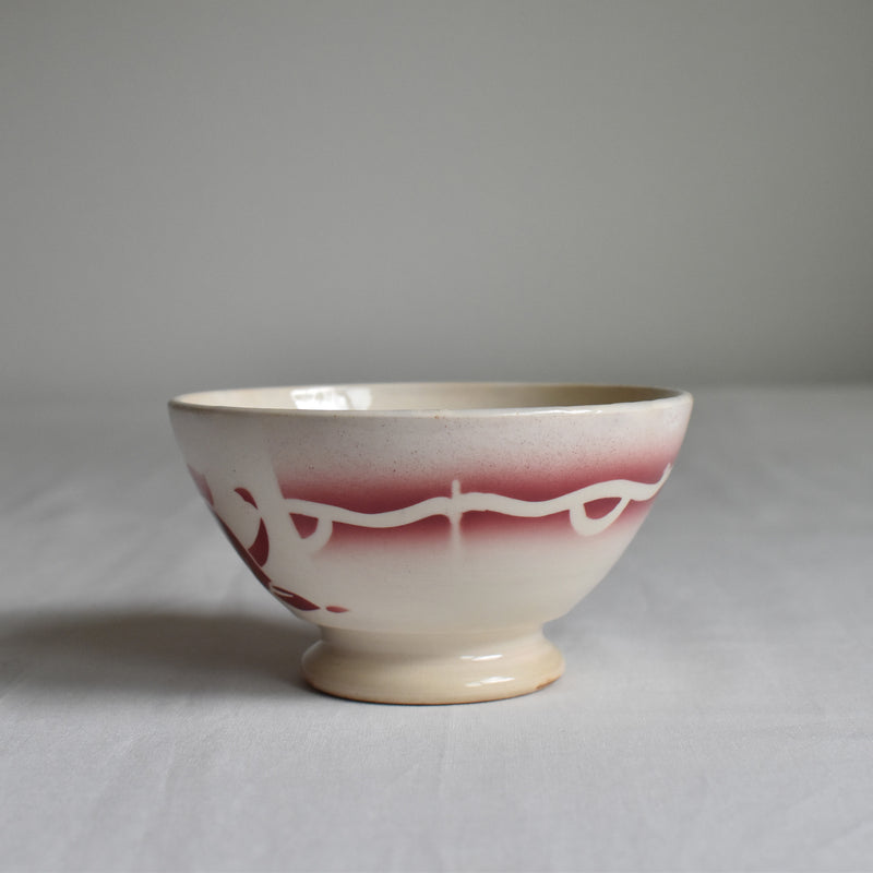 ヴィンテージ　カフェオレボウル ディゴワン＆サルグミンヌ Fleur rouge A