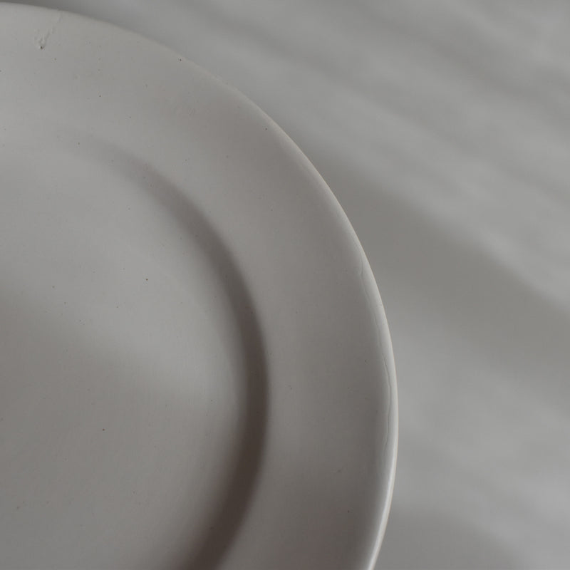Vintage Dessert Plate, Digoin Sarreguemines, White D