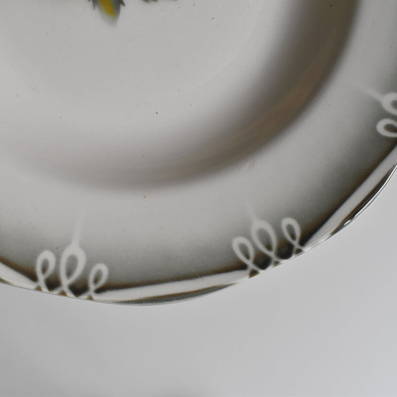 Vintage Deep Plate, Digoin & Sarreguemines, Odile A