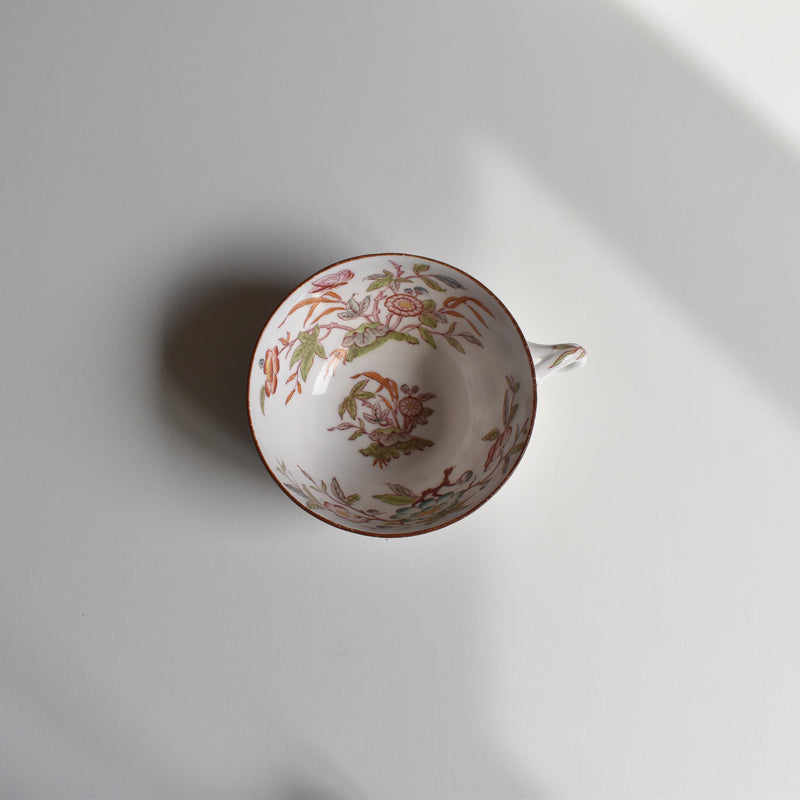 Antique teacup and saucer, Sarreguemines Minton 216 A