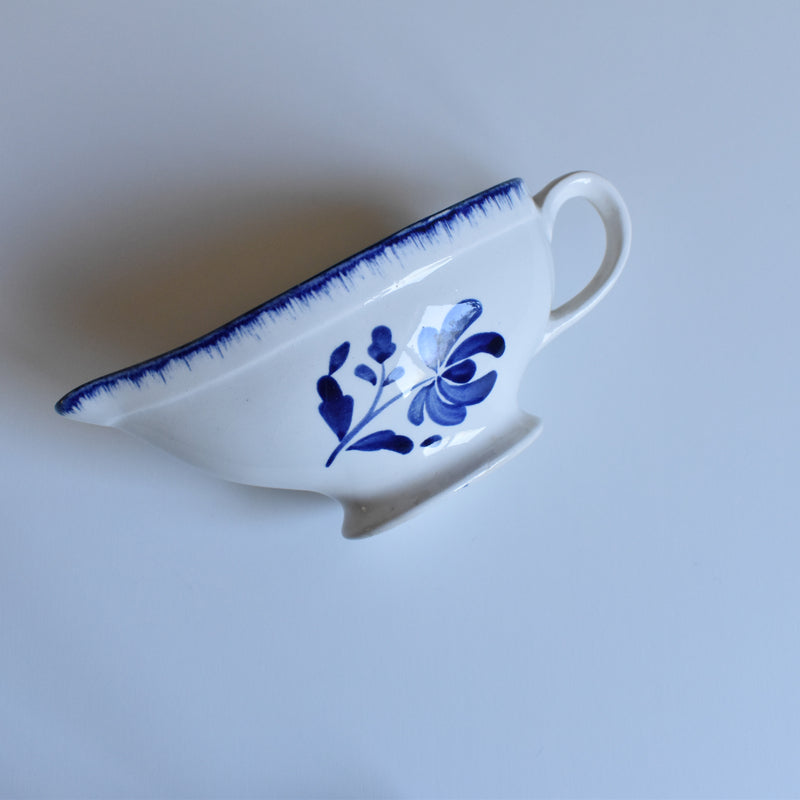Antique Sauce Boat, Sarreguemines Thebes