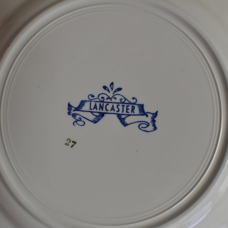 Vintage dessert plate Sarreguemines Lancaster B