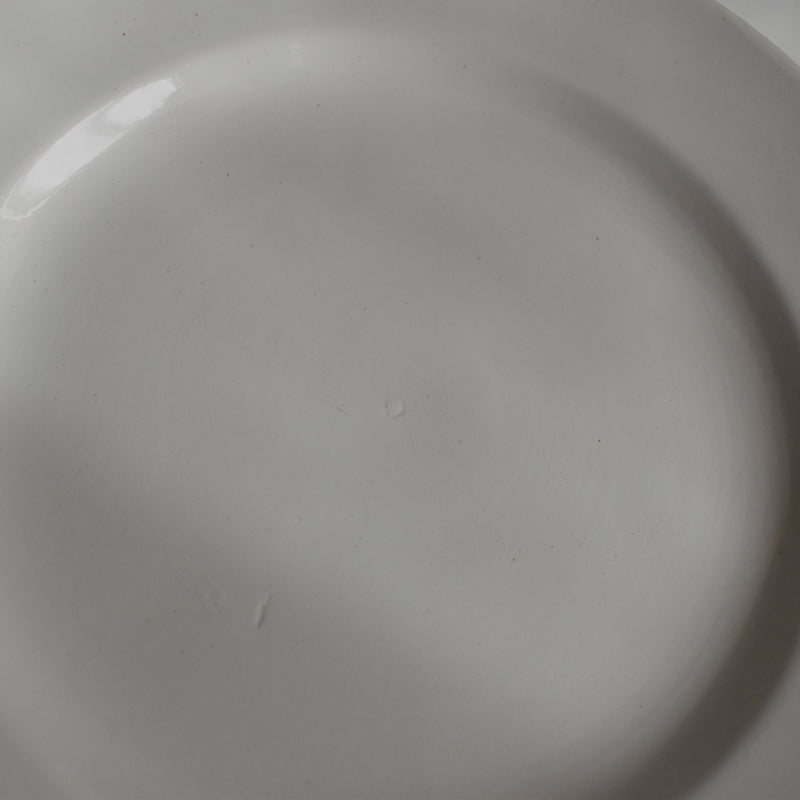 Vintage Dessert Plate, Digoin Sarreguemines, White D