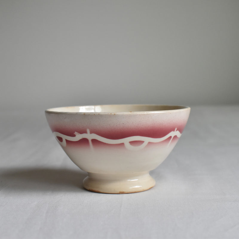 ヴィンテージ　カフェオレボウル ディゴワン＆サルグミンヌ Fleur rouge A