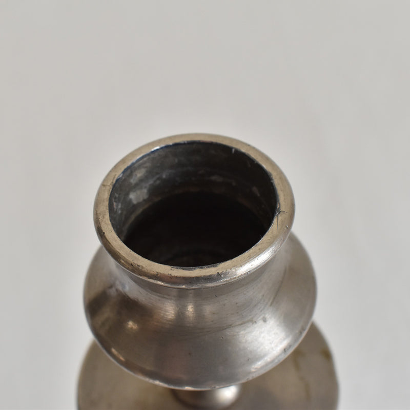 ヴィンテージ　ピューター&アイアン　キャンドルホルダー