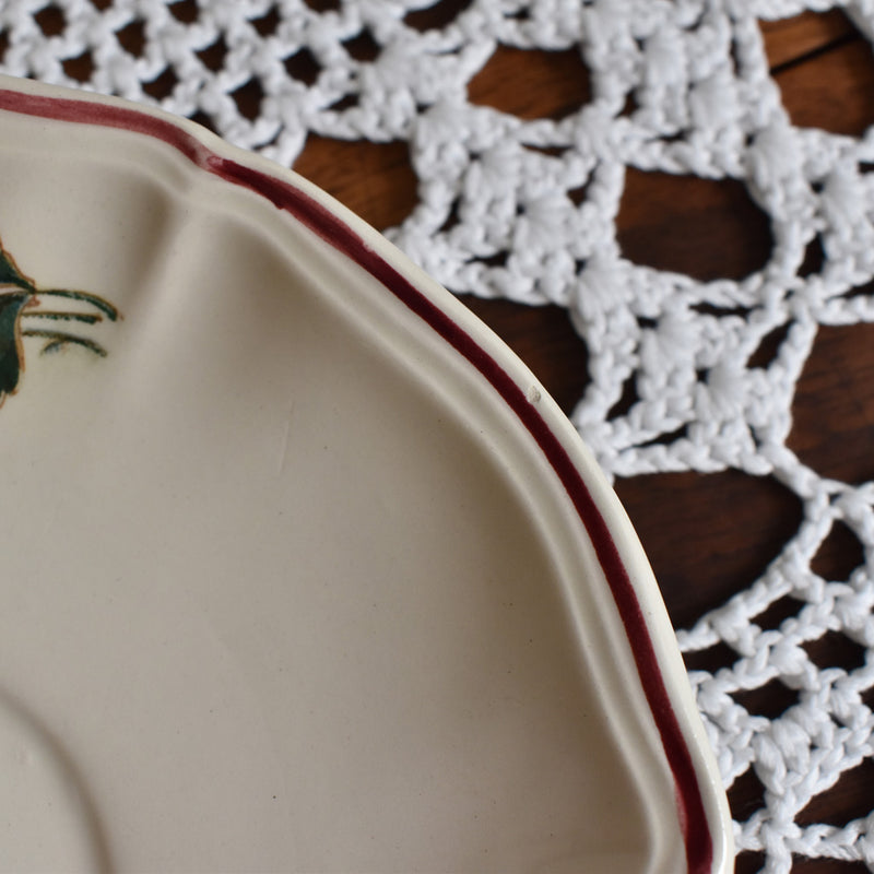 Vintage Cup & Saucer Digoin & Sarreguemines Agreste A
