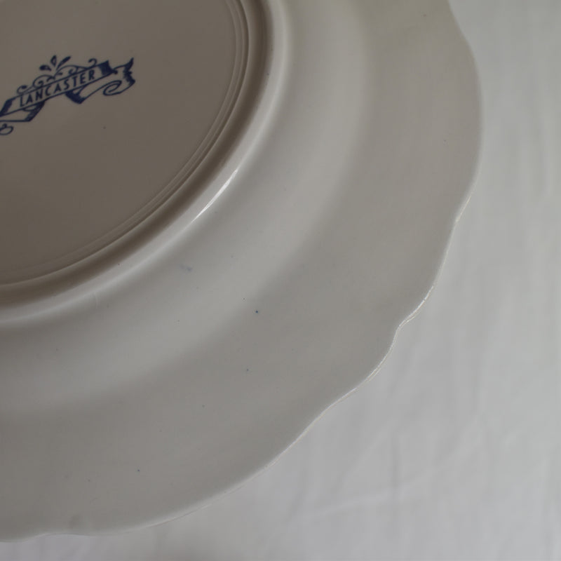 Vintage dessert plate Sarreguemines Lancaster B