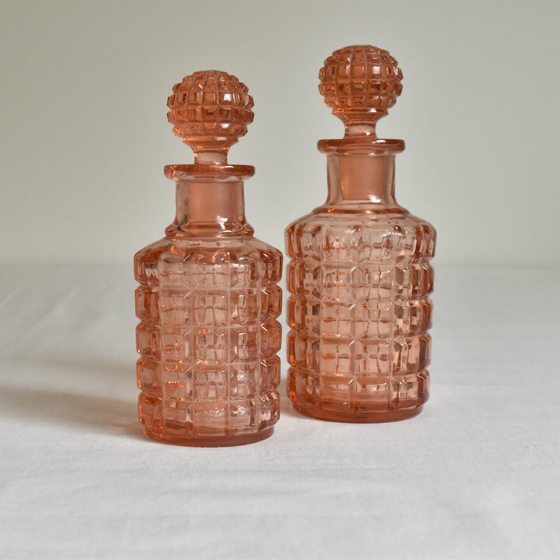 ヴィンテージピンクグラス　トワレセット