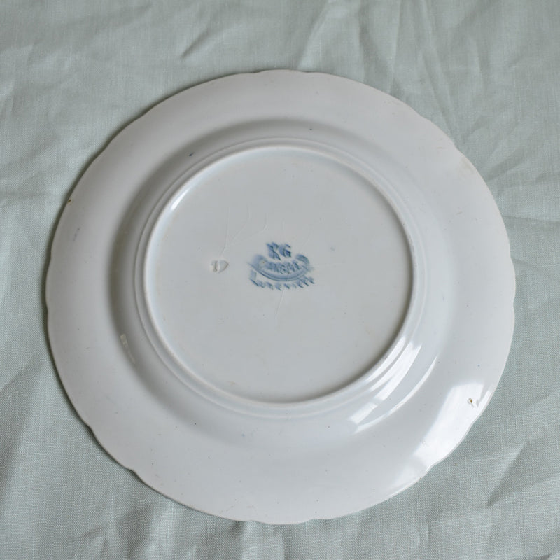 Antique Plate Lunéville Angèle A