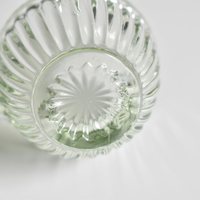 Vintage Glass Salt & Pepper Shakers - Light Green