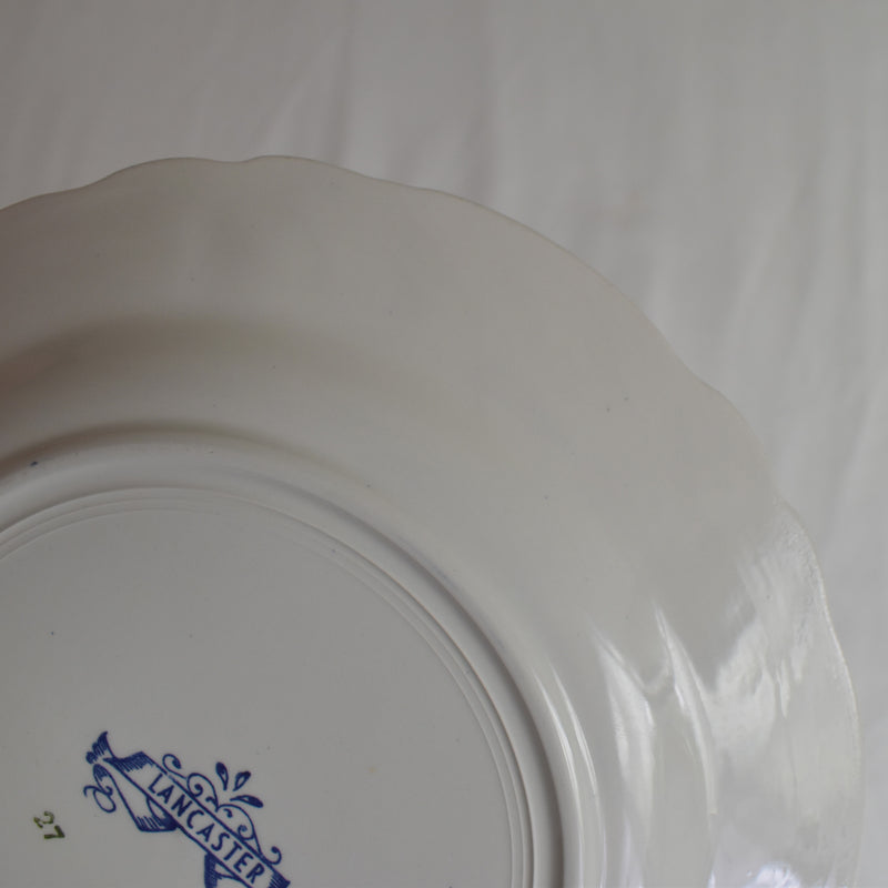 Vintage dessert plate Sarreguemines Lancaster B