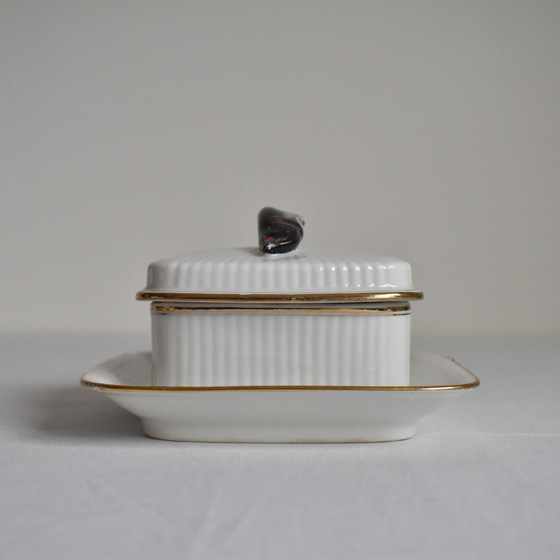 Vintage sardine case with plate, Bétoule et Legrand
