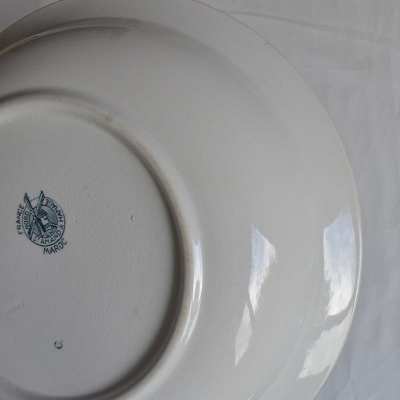 Antique Deep Plate St. Amand Maroc