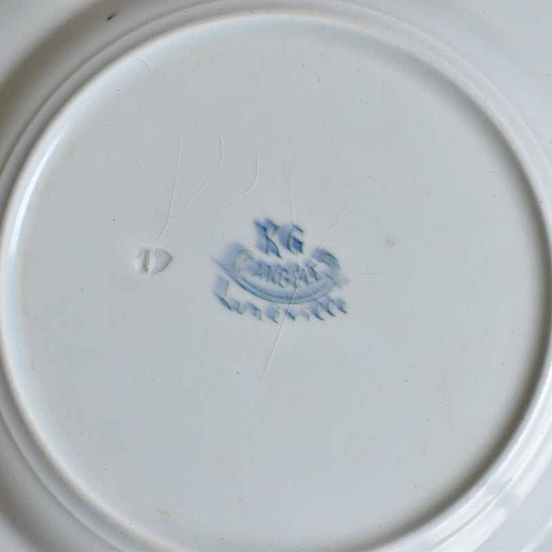 Antique Plate Lunéville Angèle A