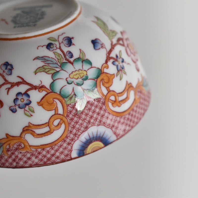 Antique teacup and saucer, Sarreguemines Minton 216 A