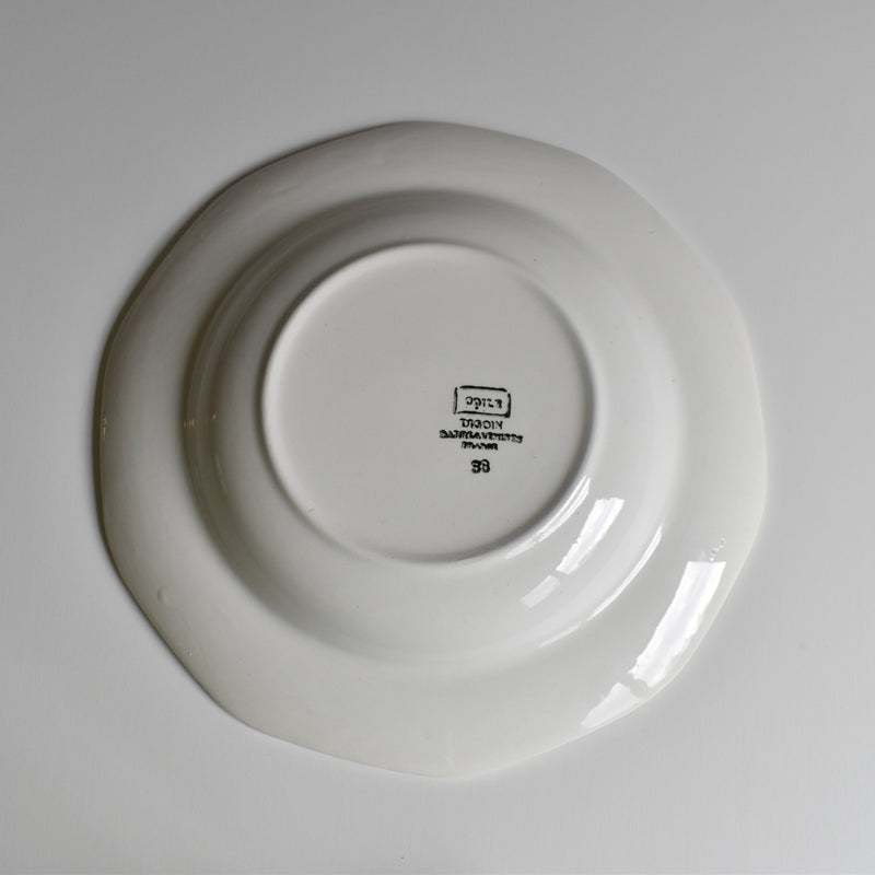 Vintage deep plate, Digoin & Sarreguemines Odile B