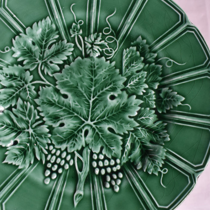 アンティークデザートプレート サルグミンヌ バルボティーヌ Vigne verte D