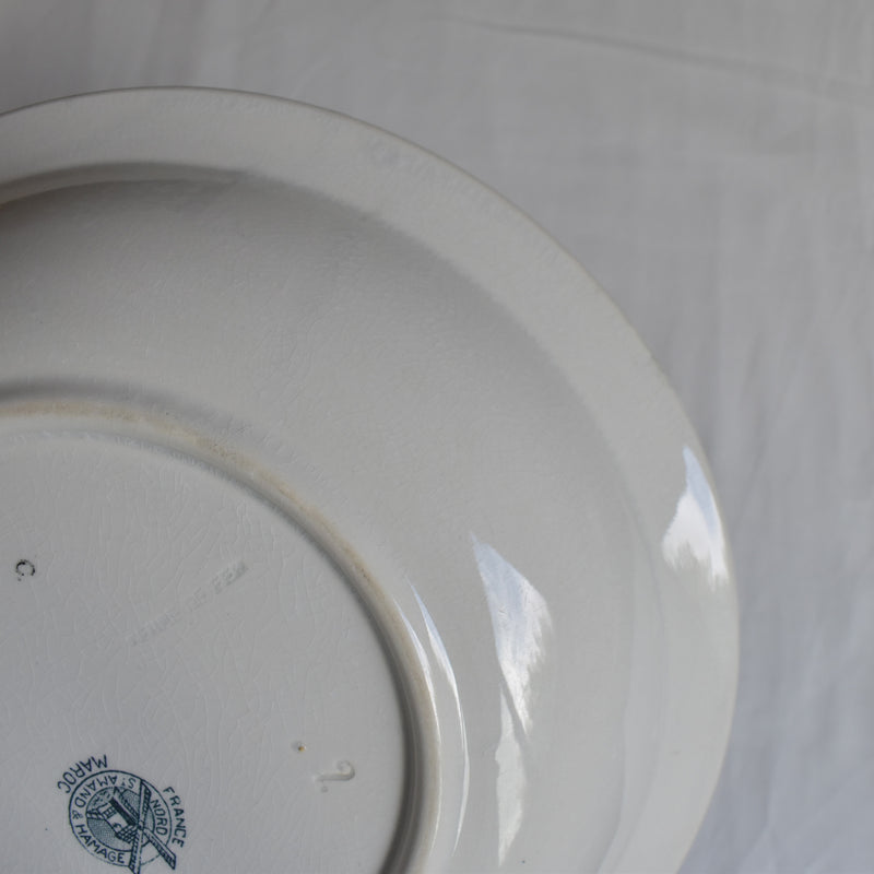 Antique Deep Plate St. Amand Maroc