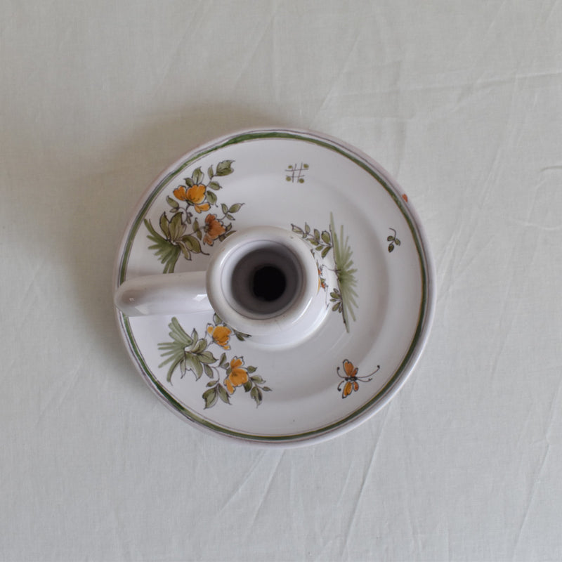Vintage Moustiers Candle Holder