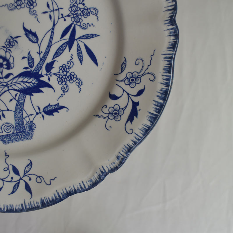 Vintage dessert plate Sarreguemines Lancaster B