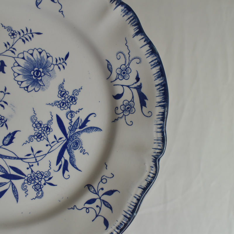 Vintage dessert plate Sarreguemines Lancaster B