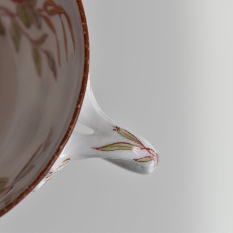 Antique teacup and saucer, Sarreguemines Minton 216 A